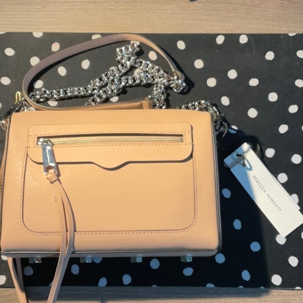 492- Rebecca Minkoff NWT Avery Leather Crossbody Bag - Picture 6 of 7